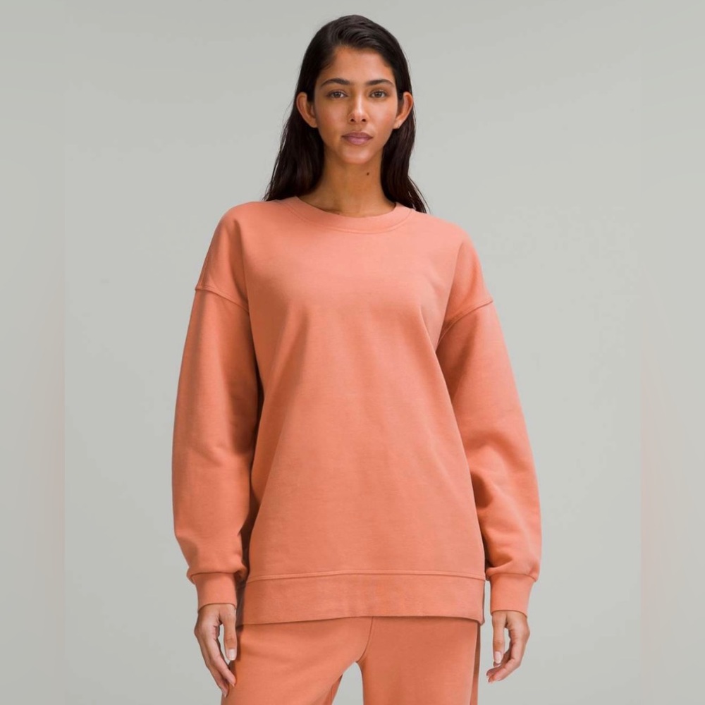 Lululemon Perfectly Oversized Crew Pink Savannah Size 2